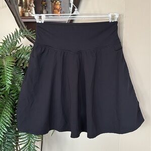 Buffbunny Collection Black Flared Tennis Skirt Athletic Skort Sporty Pickleball